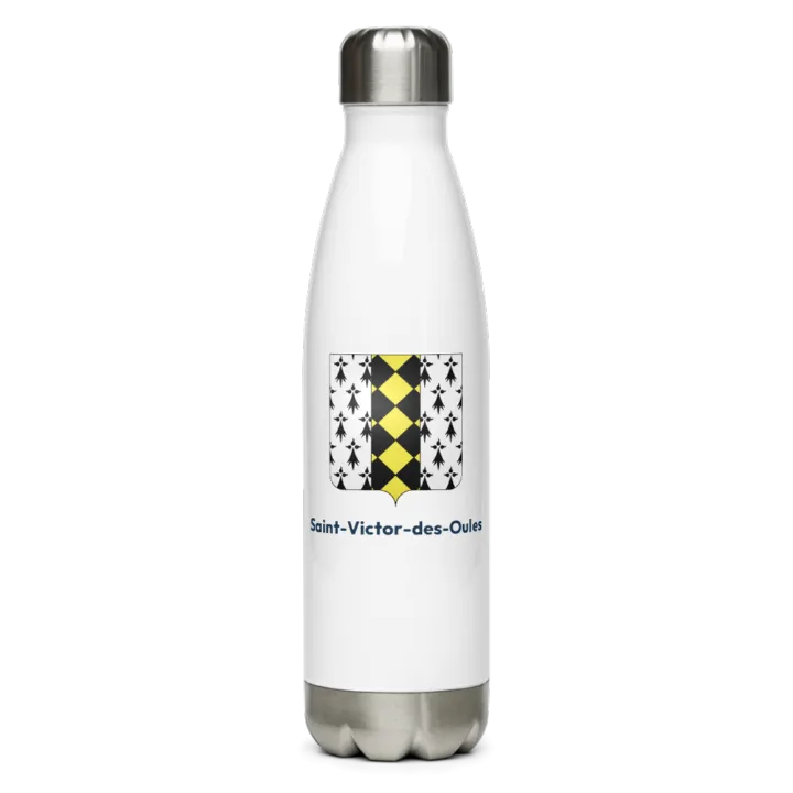 Gourde inox blason de Saint-Victor-des-Oules