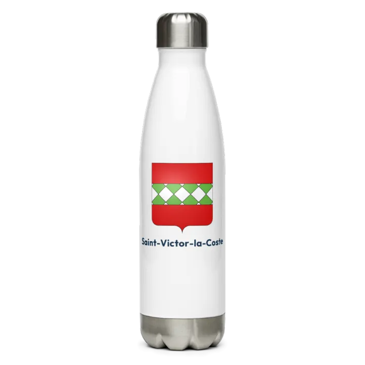 Gourde inox blason de Saint-Victor-la-Coste