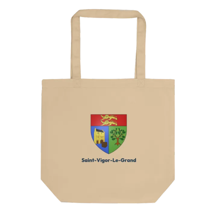 Tote bag coton bio — blason de Saint-Vigor-le-Grand