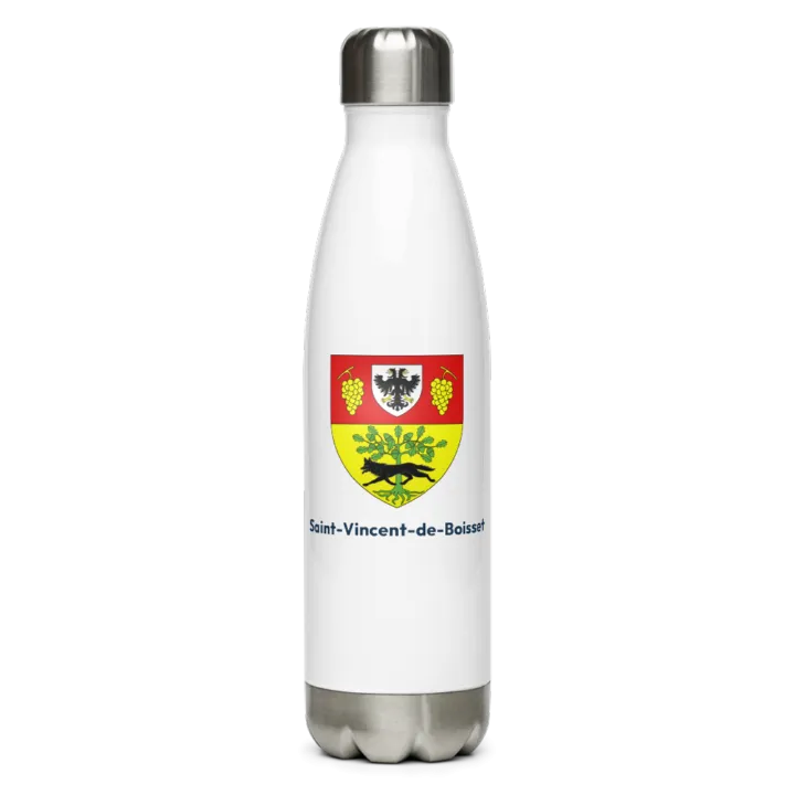 Gourde inox blason de Saint-Vincent-de-Boisset