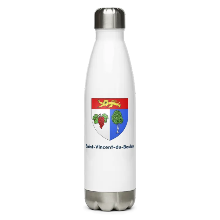 Gourde inox blason de Saint-Vincent-du-Boulay
