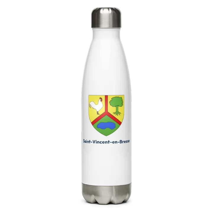 Gourde inox — blason de Saint-Vincent-en-Bresse