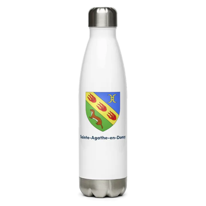 Gourde inox blason de Sainte-Agathe-en-Donzy