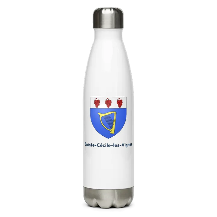 Gourde inox blason de Sainte-Cécile-les-Vignes