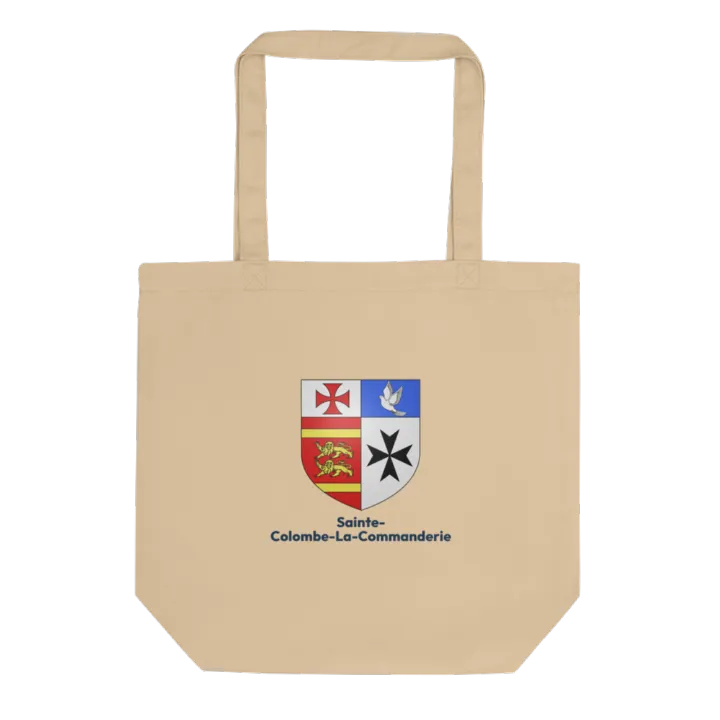 Tote bag coton bio — blason de Sainte-Colombe-la-Commanderie