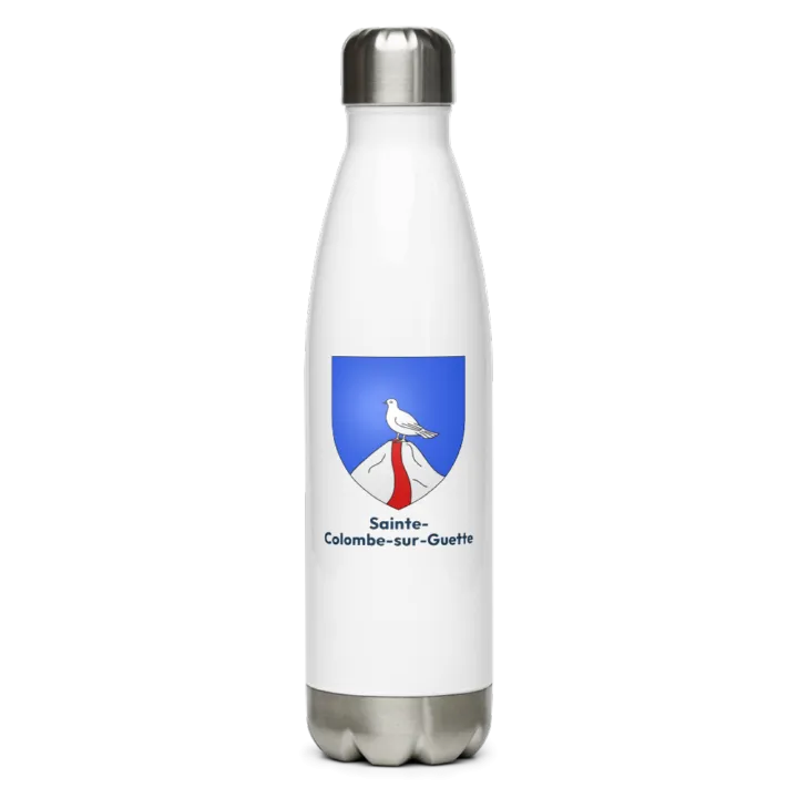 Gourde inox blason de Sainte-Colombe-sur-Guette
