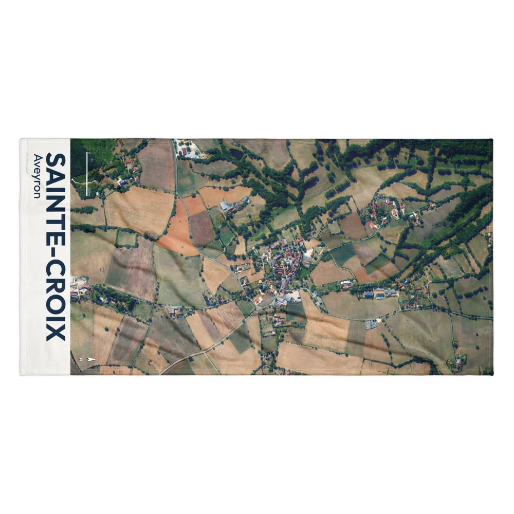 Serviette cartographique — carte de Sainte-Croix