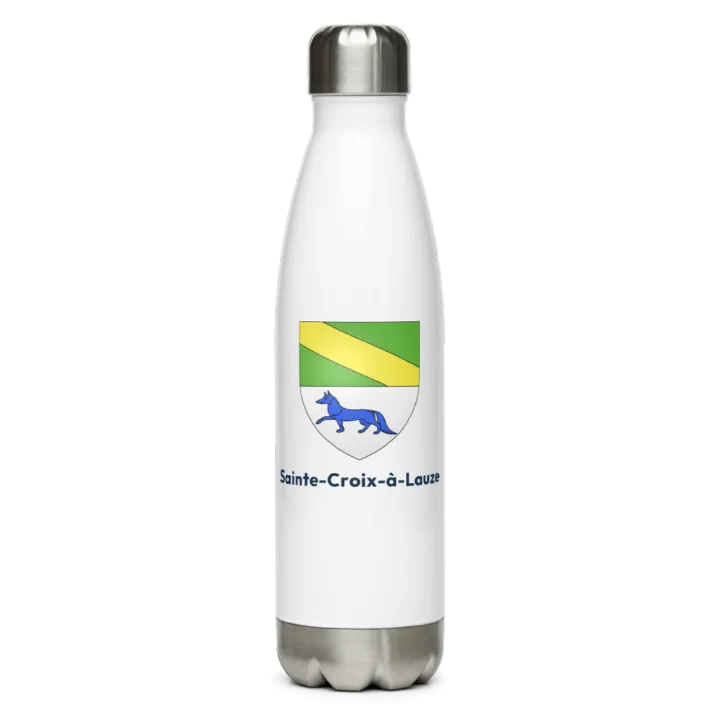 Gourde inox blason de Sainte-Croix-à-Lauze