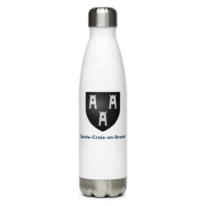 Gourde inox blason de Sainte-Croix-en-Bresse
