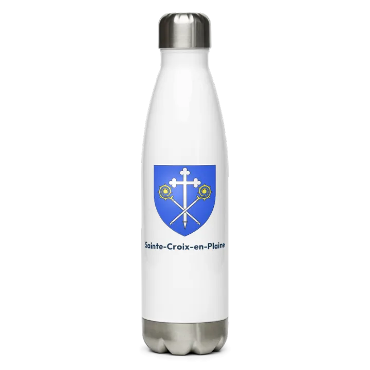 Gourde inox blason de Sainte-Croix-en-Plaine