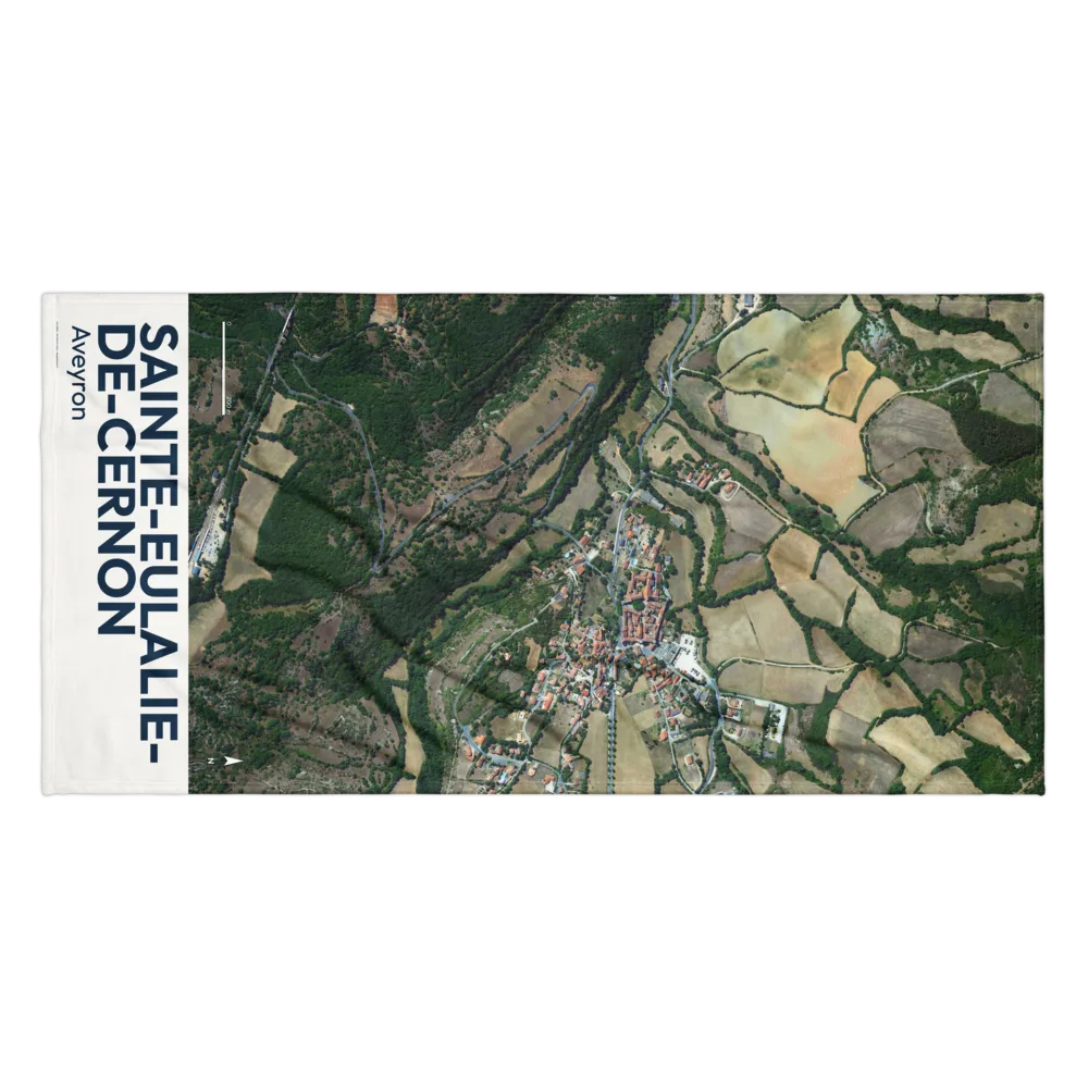 Serviette cartographique — carte de Sainte-Eulalie-de-Cernon