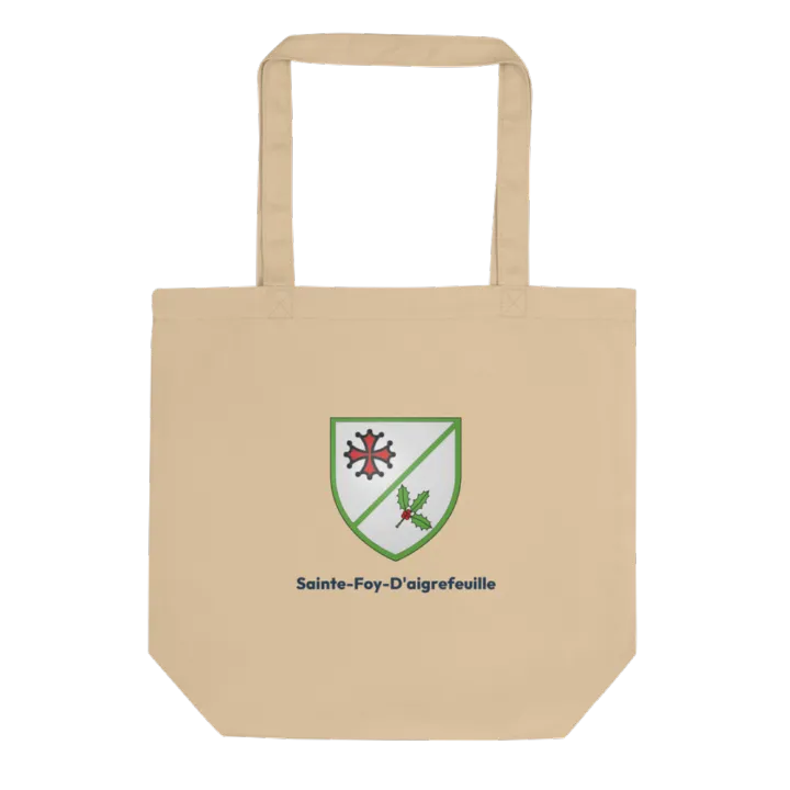 Tote bag coton bio — blason de Sainte-Foy-d'Aigrefeuille