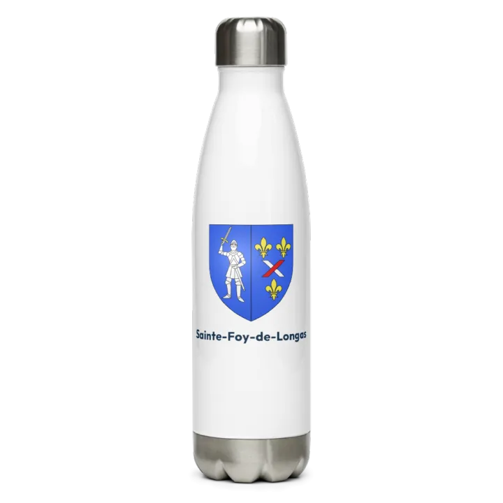 Gourde inox blason de Sainte-Foy-de-Longas