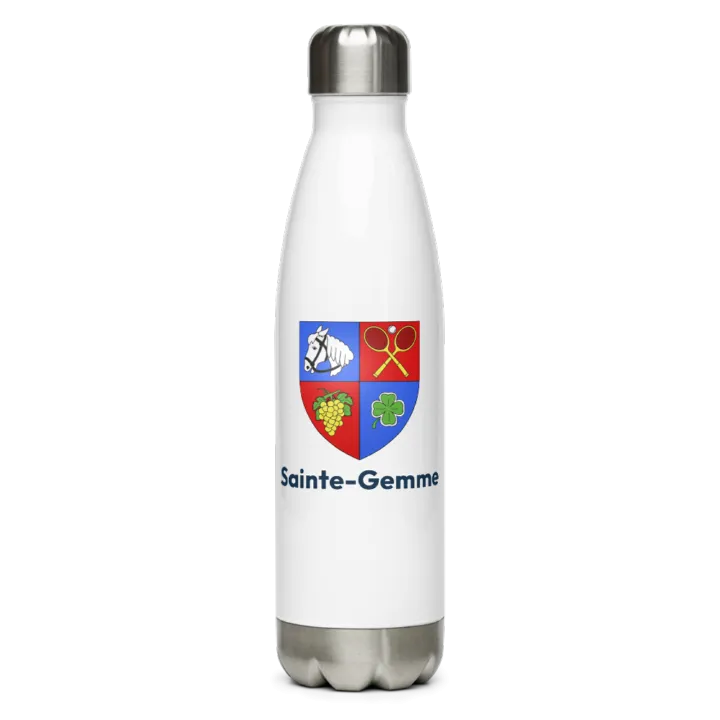 Gourde inox blason de Sainte-Gemme