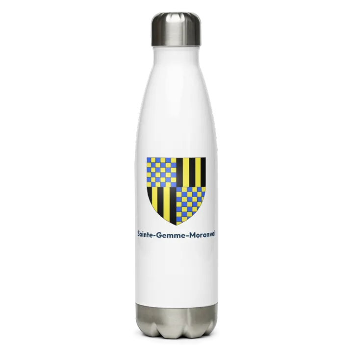 Gourde inox blason de Sainte-Gemme-Moronval