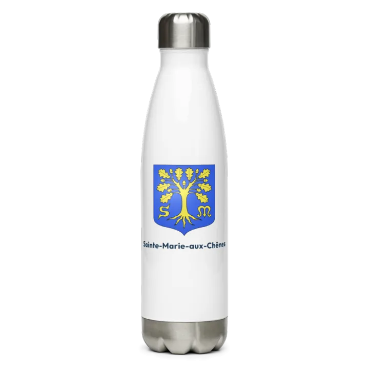 Gourde inox blason de Sainte-Marie-aux-Chênes