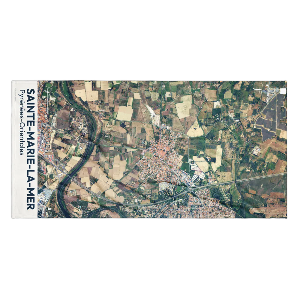 Serviette cartographique — carte de Sainte-Marie-la-Mer