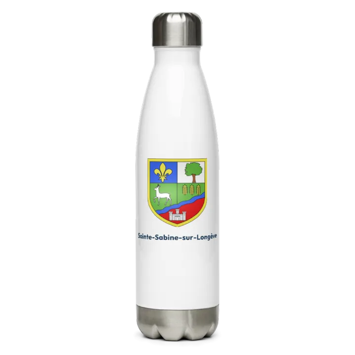 Gourde inox blason de Sainte-Sabine-sur-Longève