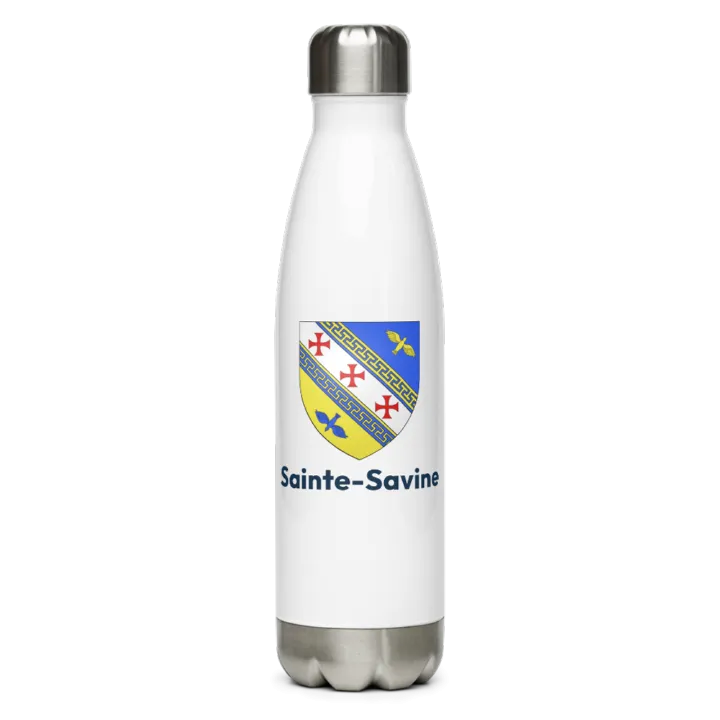 Gourde inox — blason de Sainte-Savine