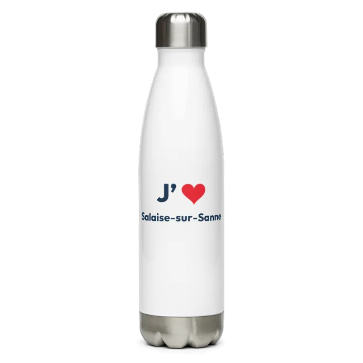 Gourde inox « J’❤ Salaise-sur-Sanne »