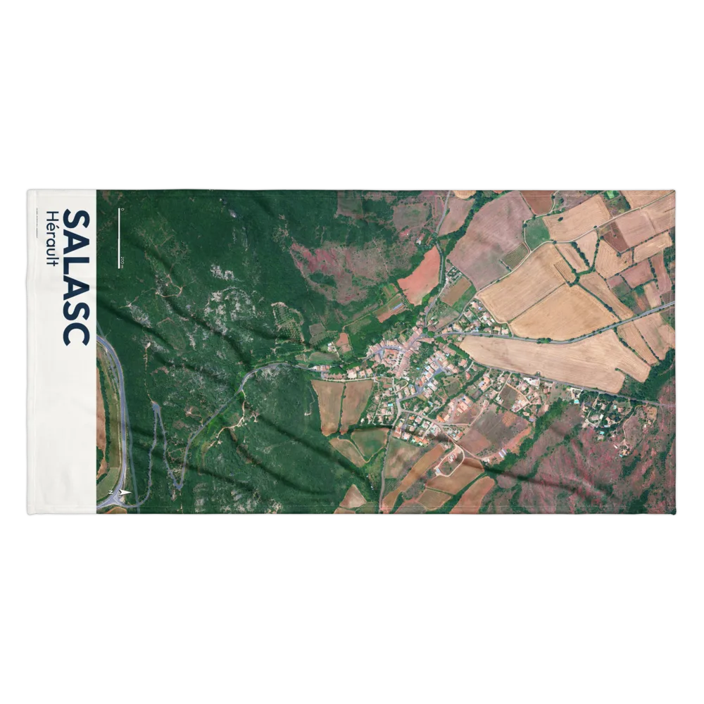 Serviette cartographique — carte de Salasc