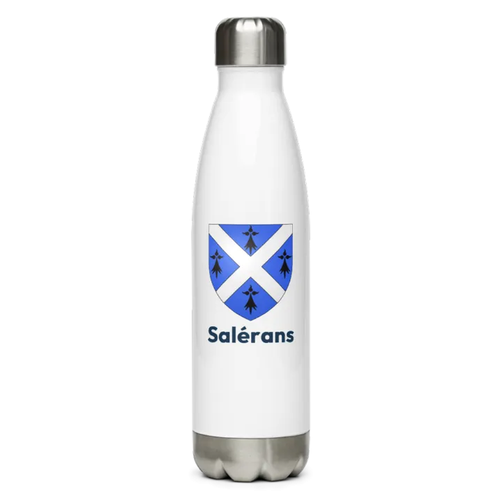 Gourde inox — blason de Salérans