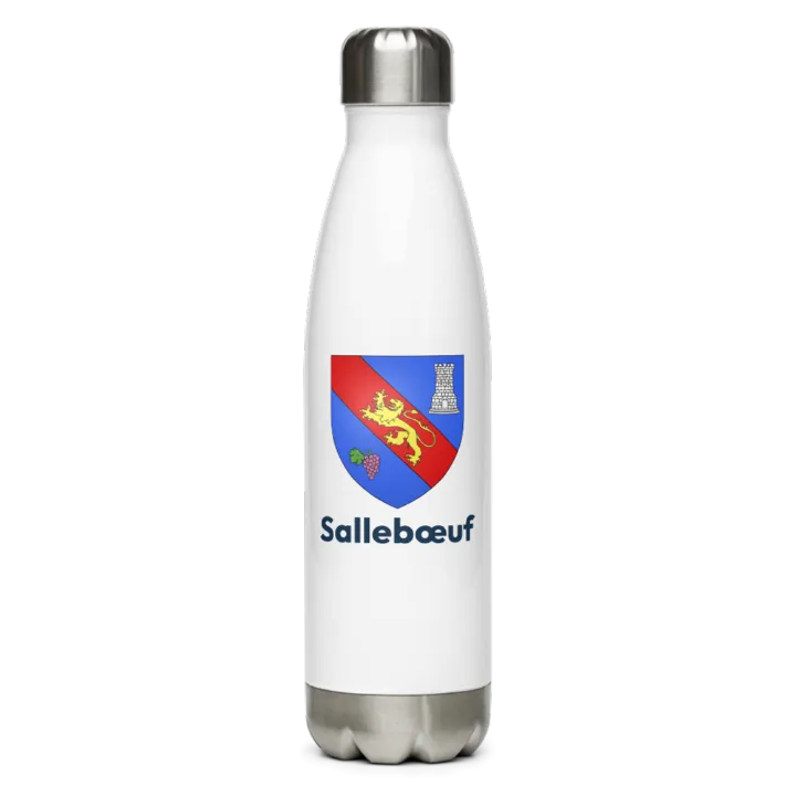Gourde inox — blason de Sallebœuf