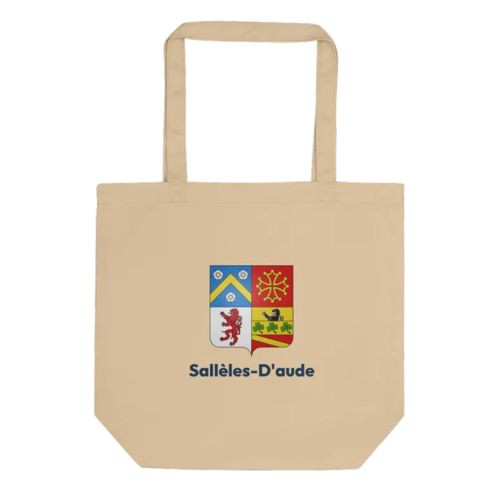 Tote bag coton bio — blason de Sallèles-d'Aude