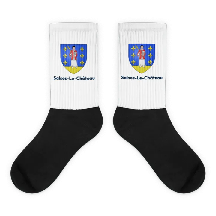 Chaussettes — blason de Salses-le-Château