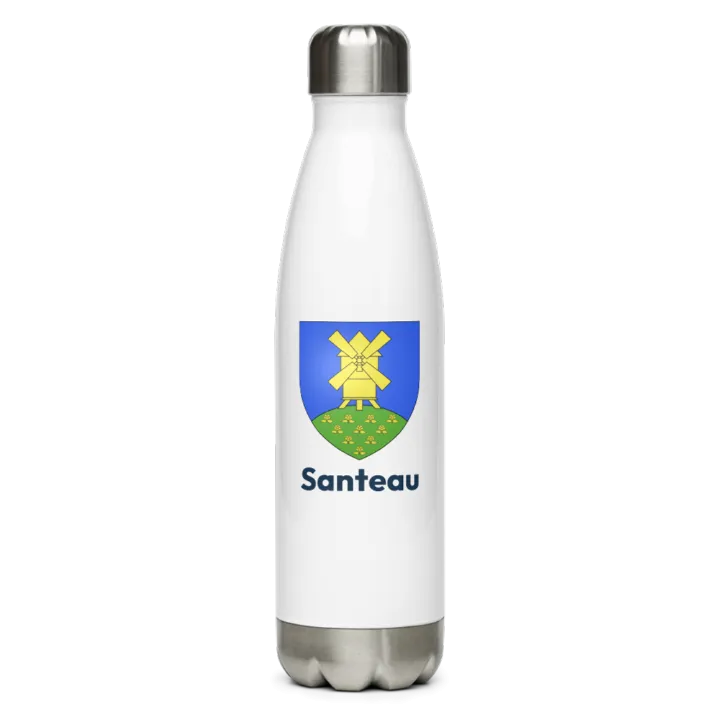 Gourde inox — blason de Santeau