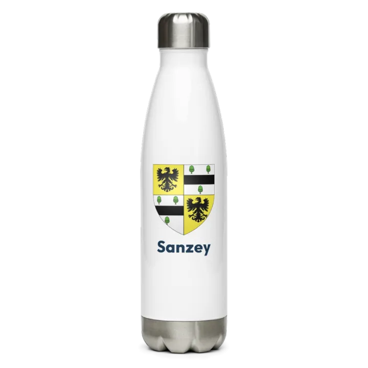 Gourde inox — blason de Sanzey