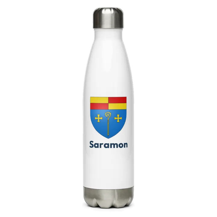 Gourde inox blason de Saramon