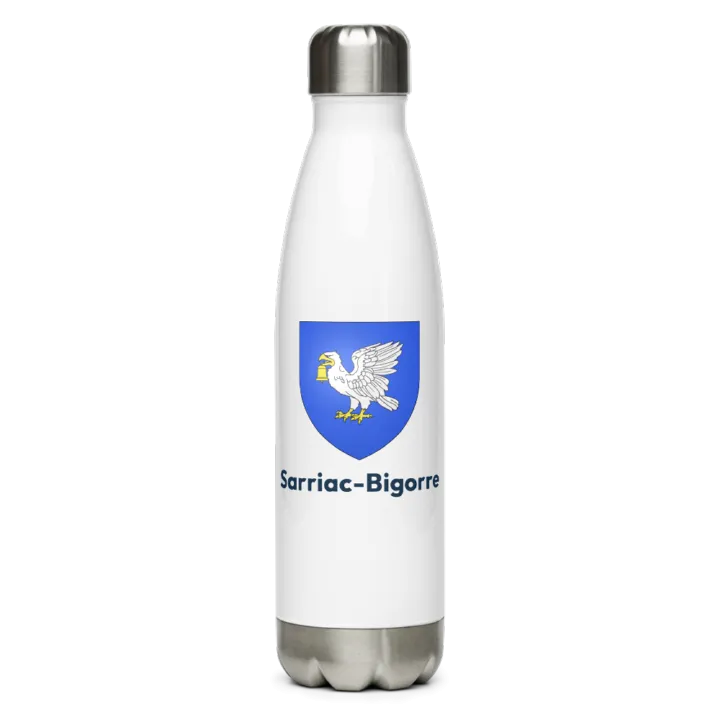 Gourde inox blason de Sarriac-Bigorre
