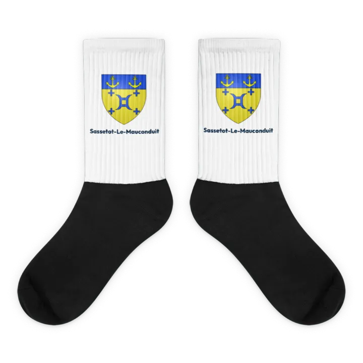 Chaussettes — blason de Sassetot-le-Mauconduit
