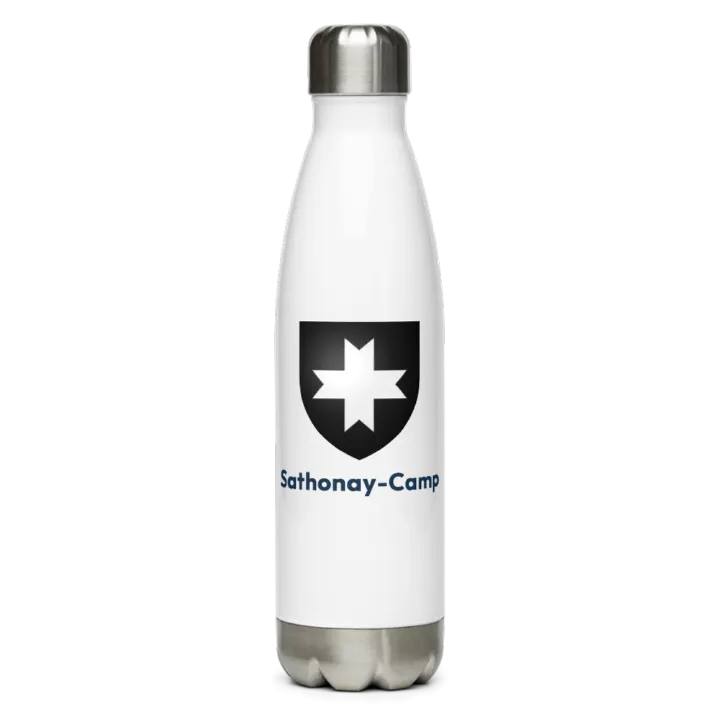 Gourde inox — blason de Sathonay-Camp