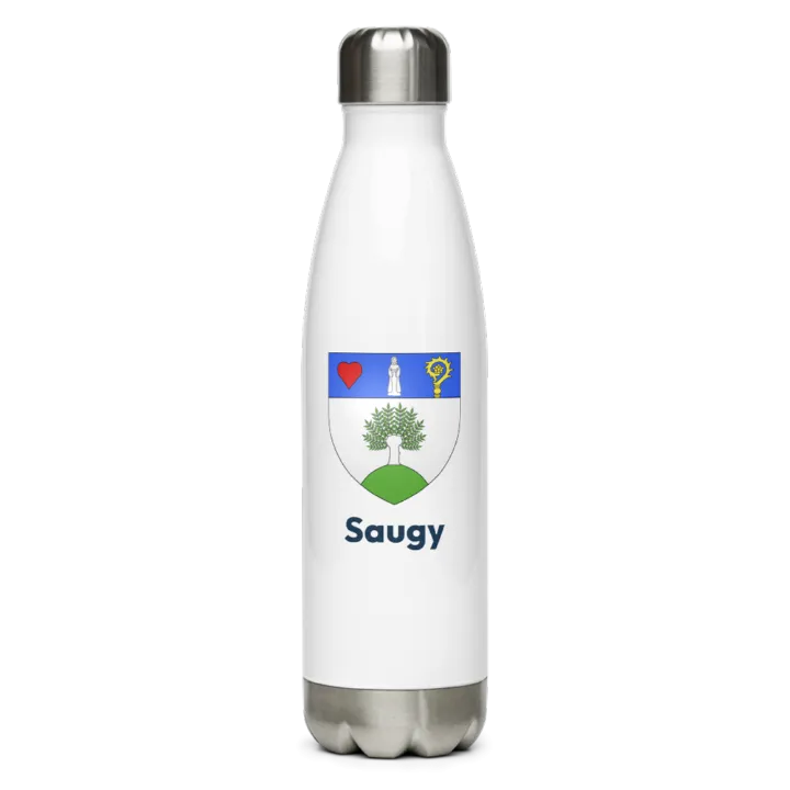 Gourde inox blason de Saugy