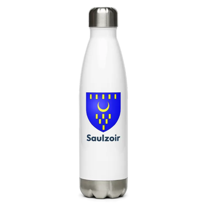 Gourde inox — blason de Saulzoir