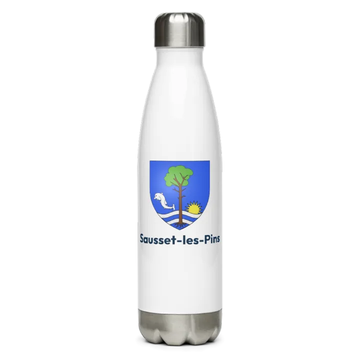 Gourde inox blason de Sausset-les-Pins