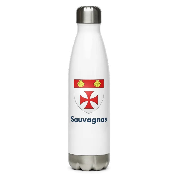 Gourde inox blason de Sauvagnas