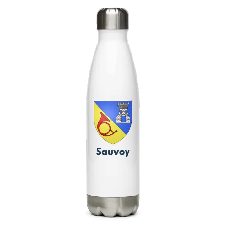Gourde inox blason de Sauvoy