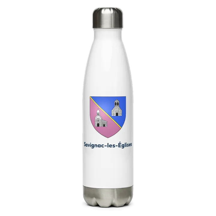 Gourde inox — blason de Savignac-les-Églises