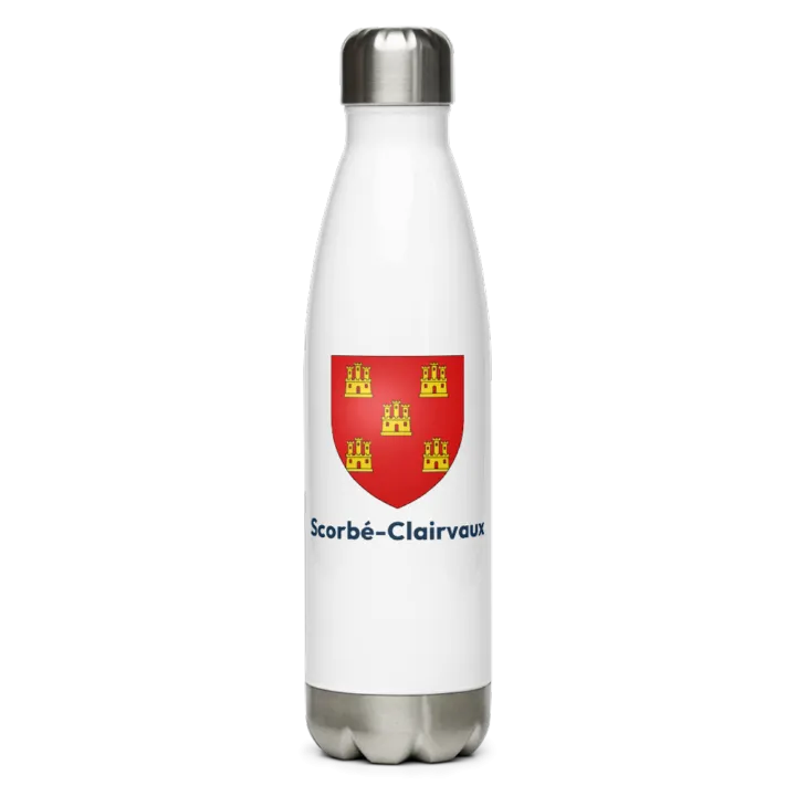 Gourde inox blason de Scorbé-Clairvaux