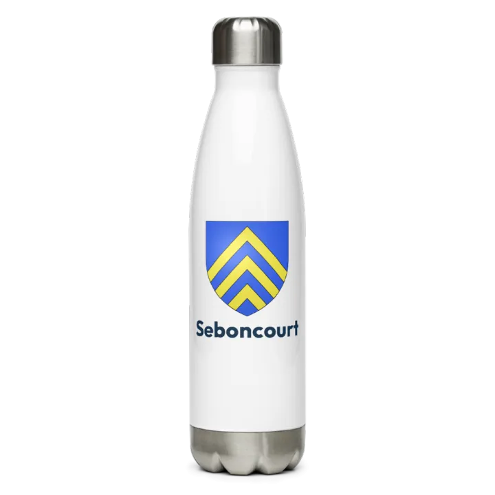 Gourde inox — blason de Seboncourt