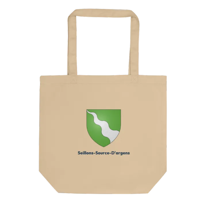 Tote bag coton bio — blason de Seillons-Source-d'Argens