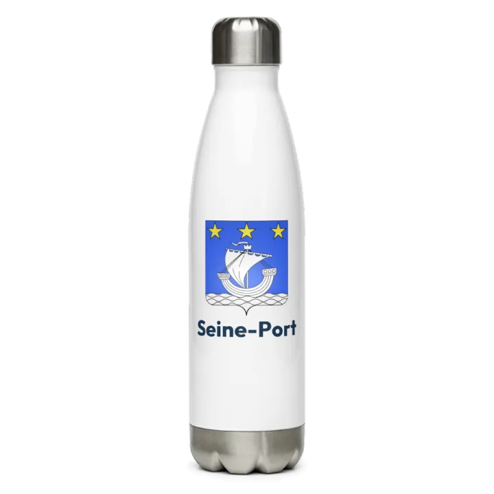 Gourde inox — blason de Seine-Port
