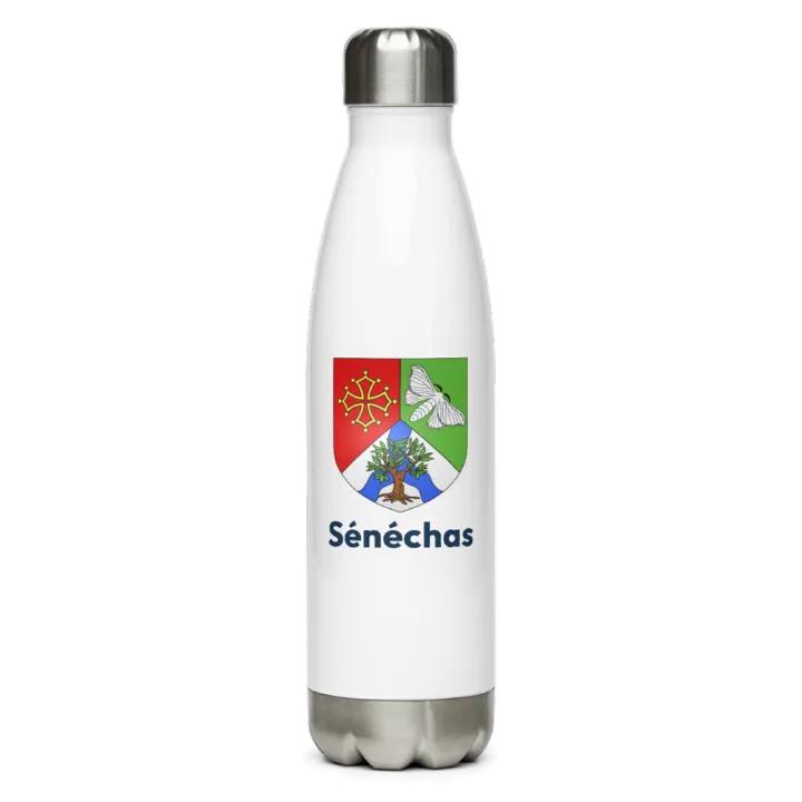 Gourde inox blason de Sénéchas