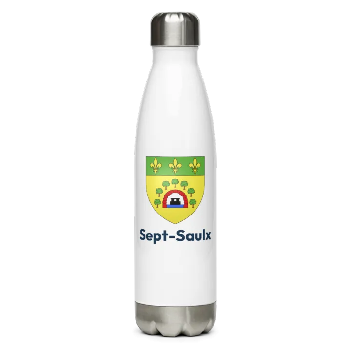 Gourde inox blason de Sept-Saulx