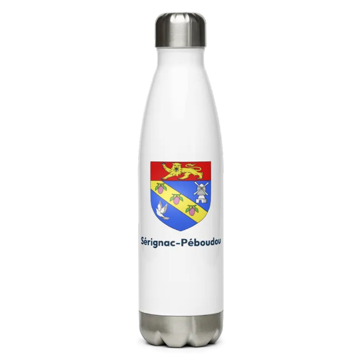 Gourde inox blason de Sérignac-Péboudou