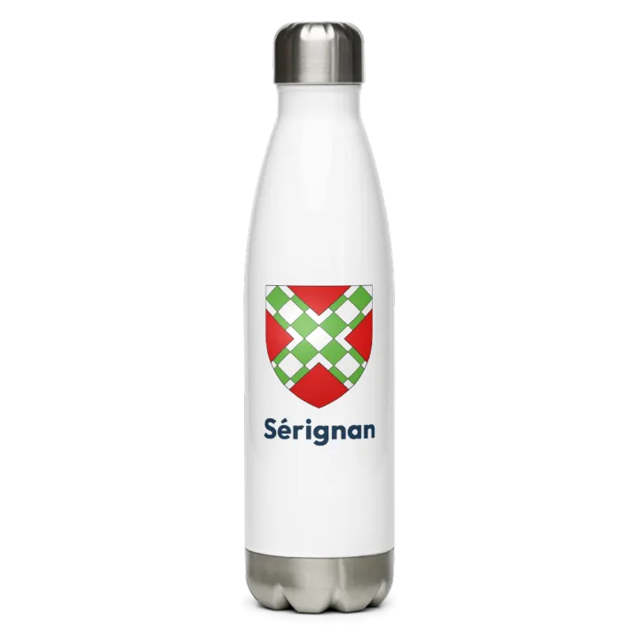 Gourde inox — blason de Sérignan