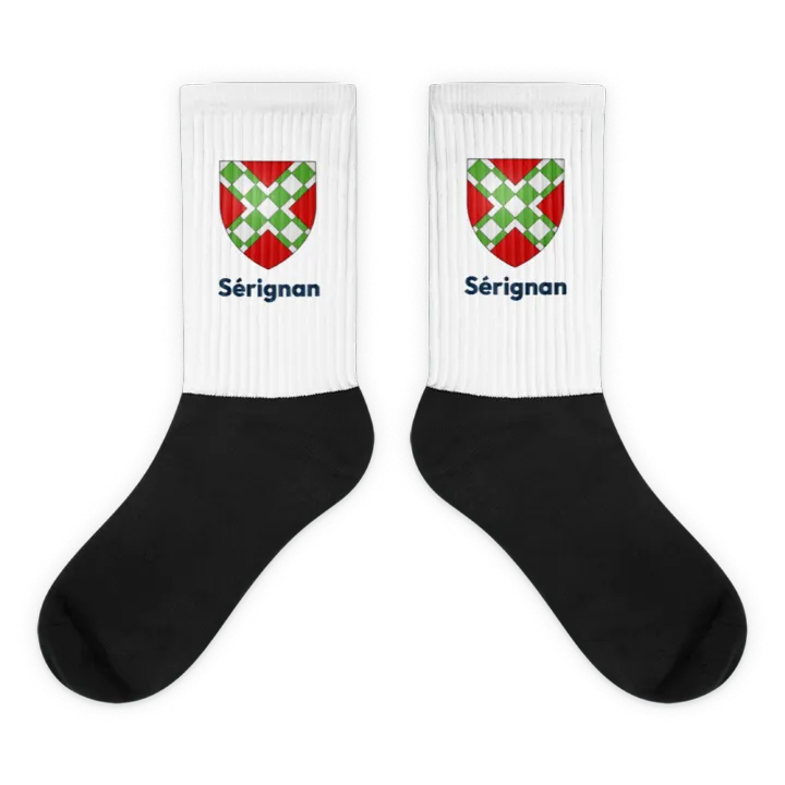 Chaussettes — blason de Sérignan